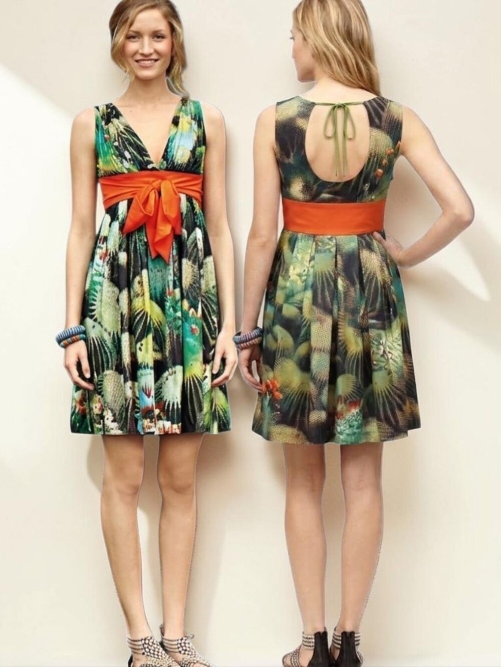 ANTHROPOLOGIE x EVA FRANCO Oroya Sleeveless Fit & Flare Dress - Size 4